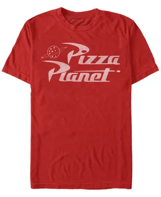Fifth Sun Men's Pizza Planet Short Sleeve Crew T-shirt