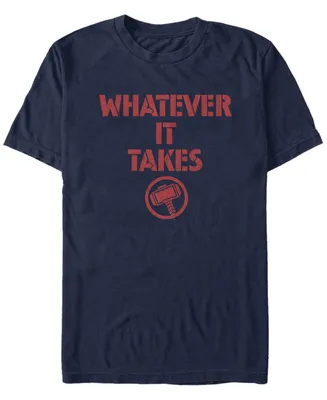 Marvel Men's Avengers Endgame Whatever It Takes Thor Logo, Short Sleeve T-shirt
