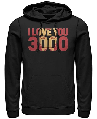 Marvel Men's Avengers Endgame I Love You 3000 Iron Man, Pullover Hoodie