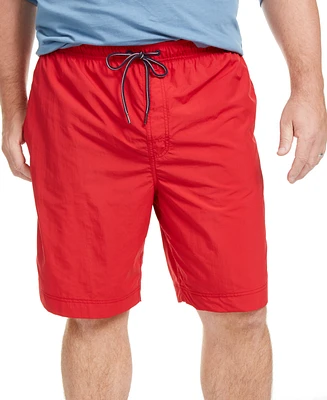 Tommy Hilfiger Men's Big & Tall 9.5" Solid Swim Trunks