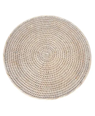 Artifacts Rattan Round Placemat - Off