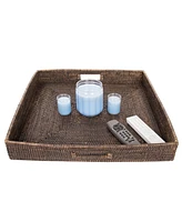 Artifacts Rattan Square Ottoman Tray