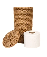 Artifacts Rattan Double Toilet Roll Holder