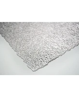 Dainty Home Reversible Metallic Lacey Place Mats Slip Resistant 12" x 18" Placemats - Set of 4