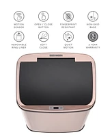 Nine Stars Group Usa Inc 13.2 Gallon Gold-tone Stainless Steel Sensor Trash Can