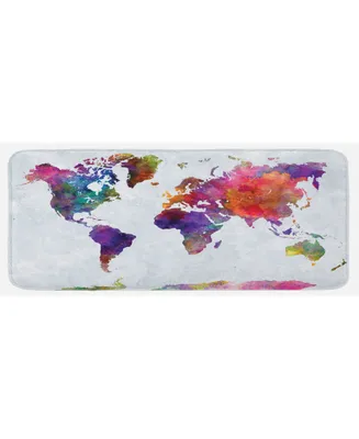 Ambesonne Watercolor Kitchen Mat