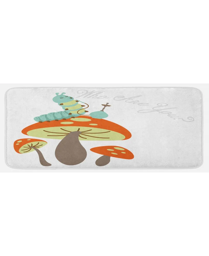 Ambesonne Alice in Wonderland Kitchen Mat