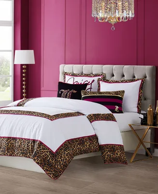 Juicy Couture Regent Leopard 3-Pc. Comforter Set