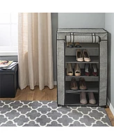 Simplify 5 Tier Shoe Organizer with Cover