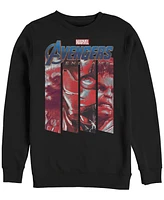 Marvel Men's Avengers Endgame Panel Logo, Crewneck Fleece