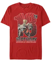 Fifth Sun Men's Marvel Guardians of The Galaxy Rocket and Baby Groot 18th Birthday Short Sleeve T-Shirt