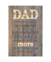 Dexsa Dad If You've New Horizons Wood Plaque with Easel, 6" x 9"