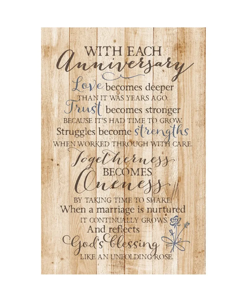 Dexsa with Each Anniversary New Horizons Wood Plaque with Easel, 6" x 9"