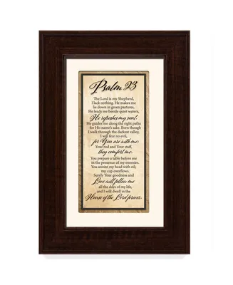 James Lawrence Psalm 23 Framed Art, 9" x 13"