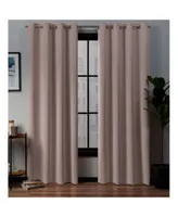 Exclusive Home Academy Total Blackout Grommet Top Curtain Panel Pair