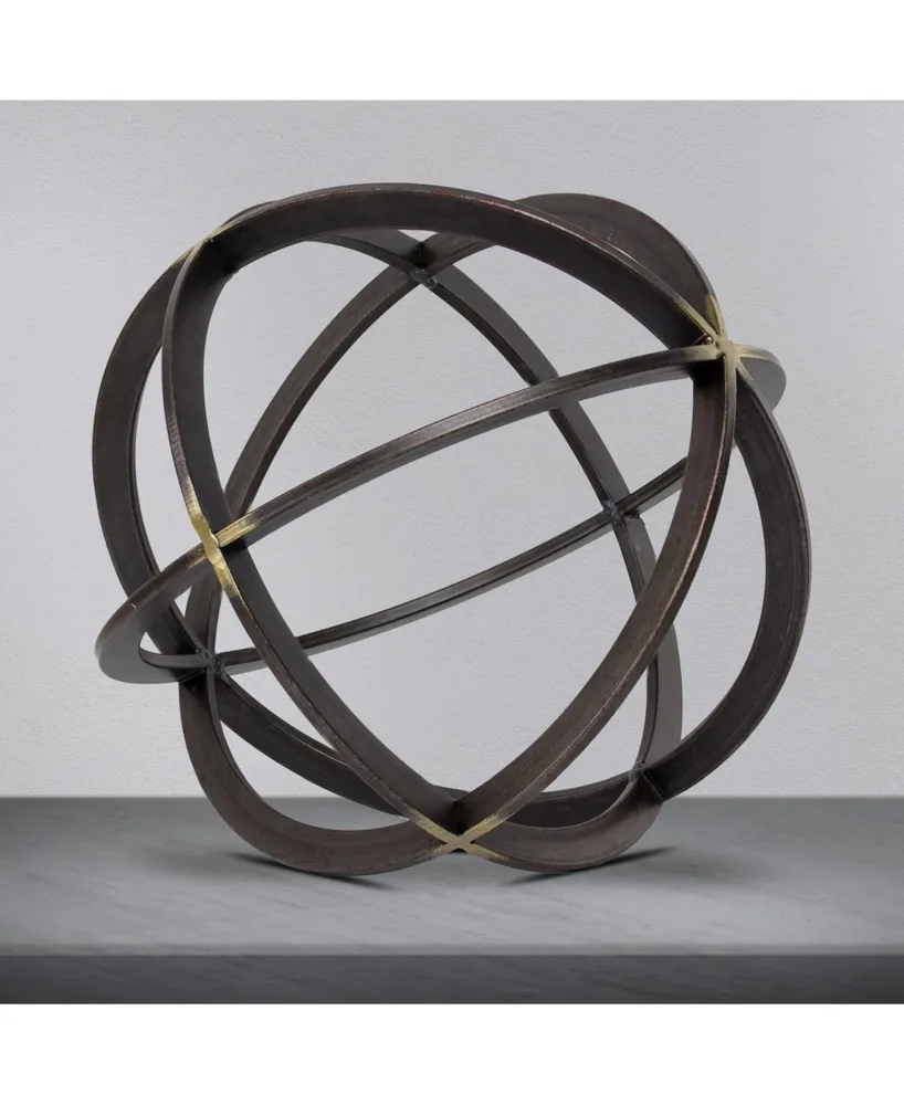 American Art Decor Orb Dyson Sphere Sculpture Figurine Table Top Home Decor Accessory