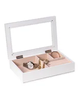 Bey-Berk Jewelry Box with Glass Viewing Top