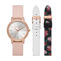 Skechers Women's Magnolia Silicone Strap Watch 40mm