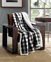 Eddie Bauer Ultra Soft Plush Fleece Reversible Throw Blanket, 60" X 50"