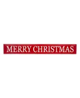 Glitzhome Enameled Metal "Merry Christmas" Wall Sign