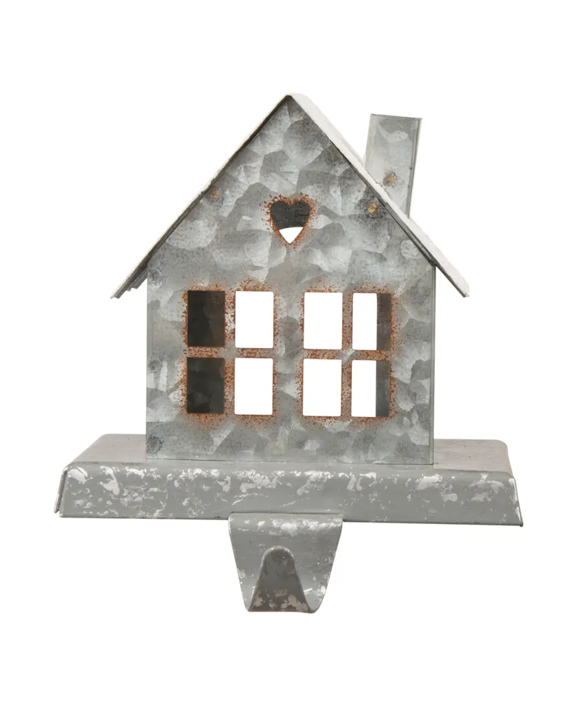 Glitzhome Galvanized House Stocking Holder