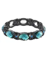 2028 Black-Tone Stretch Bracelet