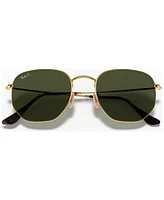 Ray-Ban Unisex Polarized Sunglasses, RB3548N Hexagonal Washed Evolve