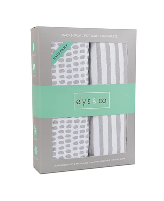 Ely's & Co. Waterproof Pack N Play Portable Crib Sheet ( Pack of 2 )