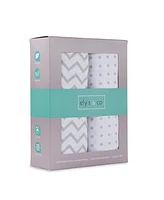 Ely's & Co. Baby Fitted Crib Sheet 100% Combed Jersey Cotton
