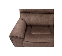 Closeout! Hutchenson 6-Pc. Fabric Sectional with 3 Power Recliners, Power Headrests and 2 Consoles with Usb