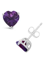 Blue Topaz (2 ct. t.w.) Stud Earrings Sterling Silver. Also Available Amethyst (1-1/3