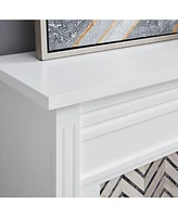 Southern Enterprises Elior Marble Tiled Electric Fireplace