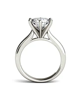 Moissanite Solitaire Engagement Ring 3-1/10 ct. t.w. Diamond Equivalent 14k White or Yellow Gold