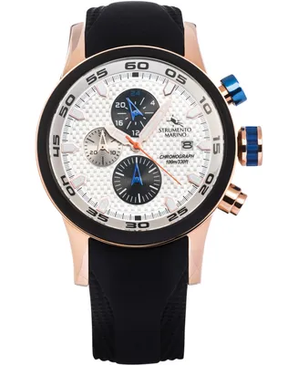 Strumento Marino Men's Speedboat Silicone Performance Timepiece Watch 46mm