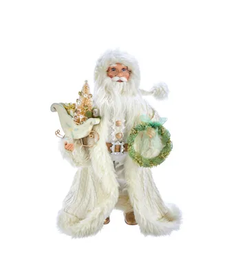 Kurt Adler 18-Inch Kringle Klaus Winter White Santa