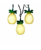 Kurt Adler 10-Light Glass-Look Pineapple Light Set