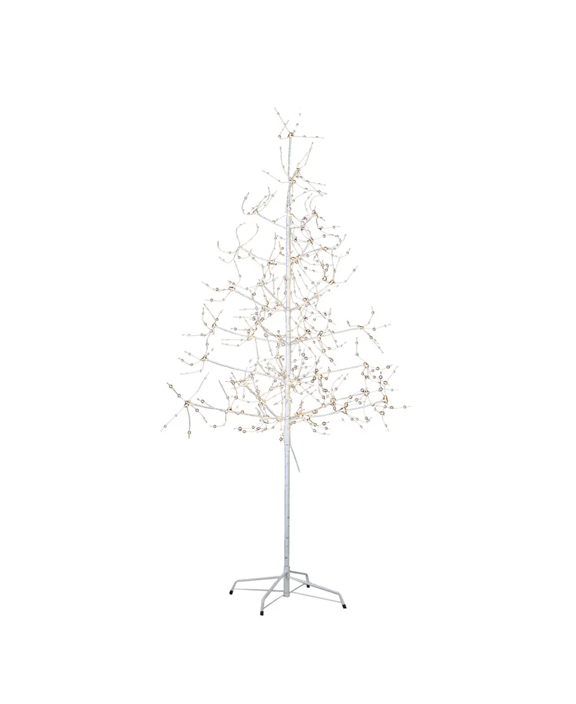 Kurt Adler 6-Foot White Birch Bark with Led Fairy Lights Tree