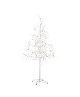 Kurt Adler 6-Foot White Birch Bark with Led Fairy Lights Tree