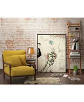 Giant Art 36" x 24" Arte Deco Fashion Ii Art Block Framed Canvas