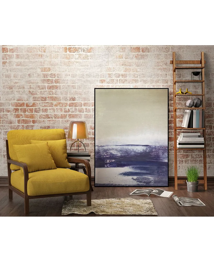 Giant Art 36" x 24" Amethyst Sea I Art Block Framed Canvas