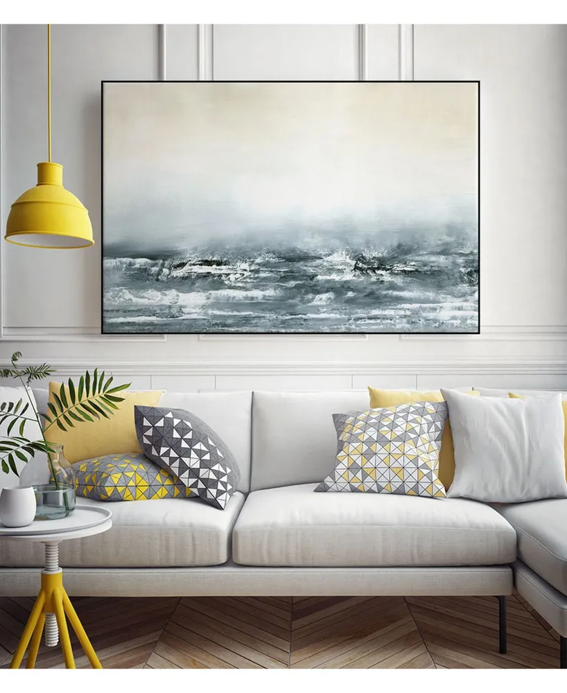 Giant Art 40" x 30" Sea View V Art Block Framed Canvas