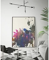 Giant Art 36" x 24" Exuberant Splotch Art Block Framed Canvas