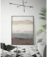 Giant Art 36" x 24" Strata Horizon I Art Block Framed Canvas