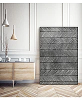 Giant Art 20" x 16" Modern Monochrome I Art Block Framed Canvas