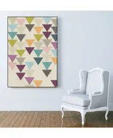 Giant Art 28" x 22" Confetti Prism Ix Art Block Framed Canvas