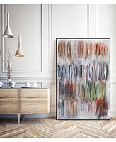 Giant Art 14" x 11" Paint Scribble Ii Art Block Framed Canvas