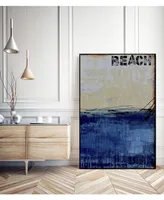 Giant Art 24" x 18" Beach 45 Ii Art Block Framed Canvas