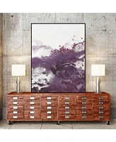 Giant Art 20" x 16" Wave Iv Art Block Framed Canvas