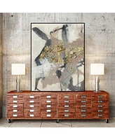Giant Art 40" x 30" Golden Blush I Art Block Framed Canvas