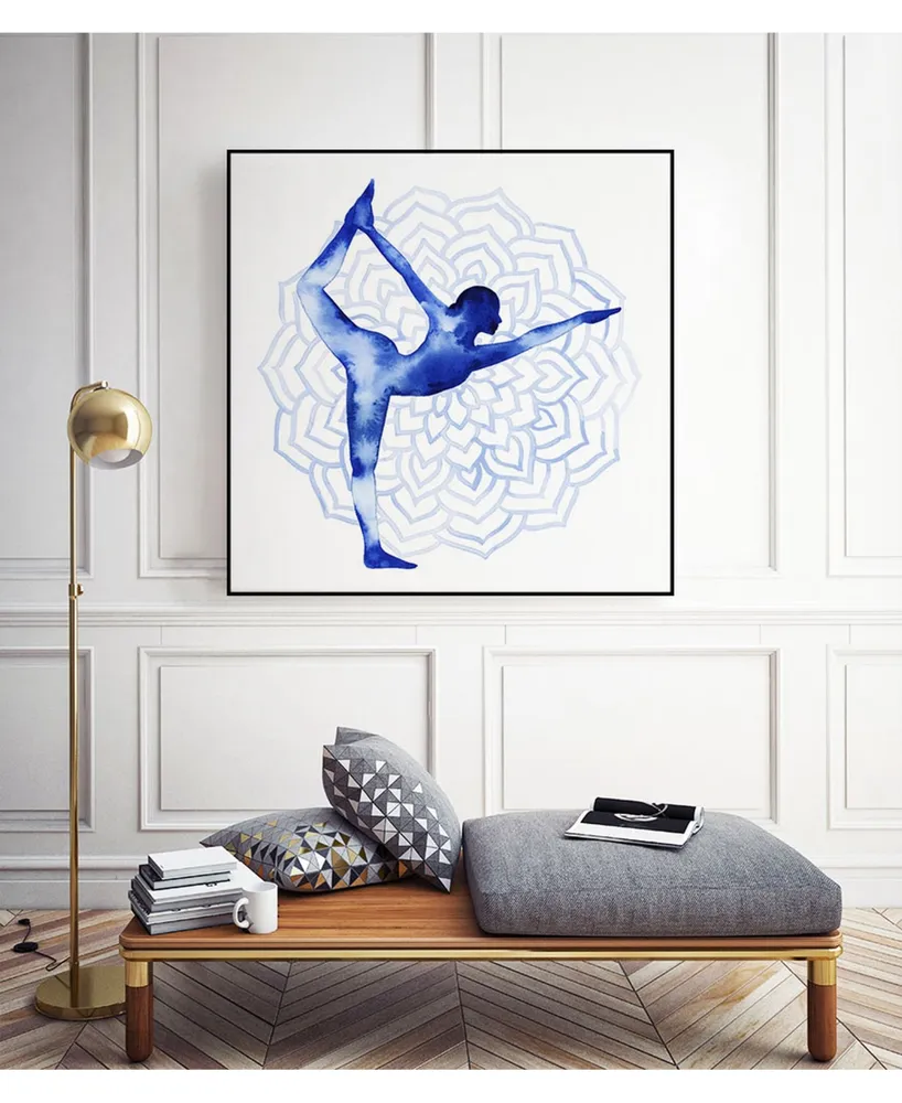 Giant Art 30" x 30" Yoga Flow I Art Block Framed Canvas